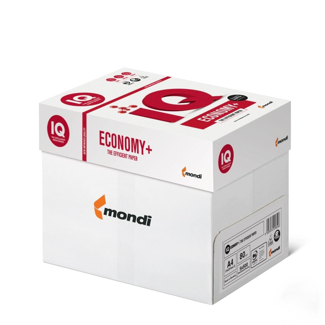 Top hârtie A4 copiator, 80g/m², 500 coli/top, IQ ECONOMY
