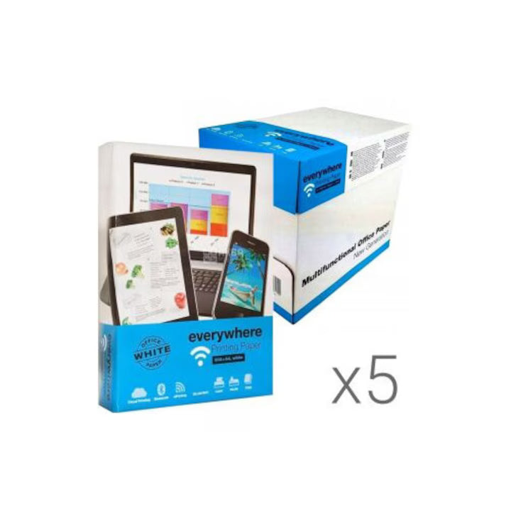 Cutie x5 Top hartie A4 copiator, 80g/m², 500 coli/top, Everywhere